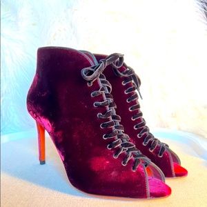 Italian velvet heels